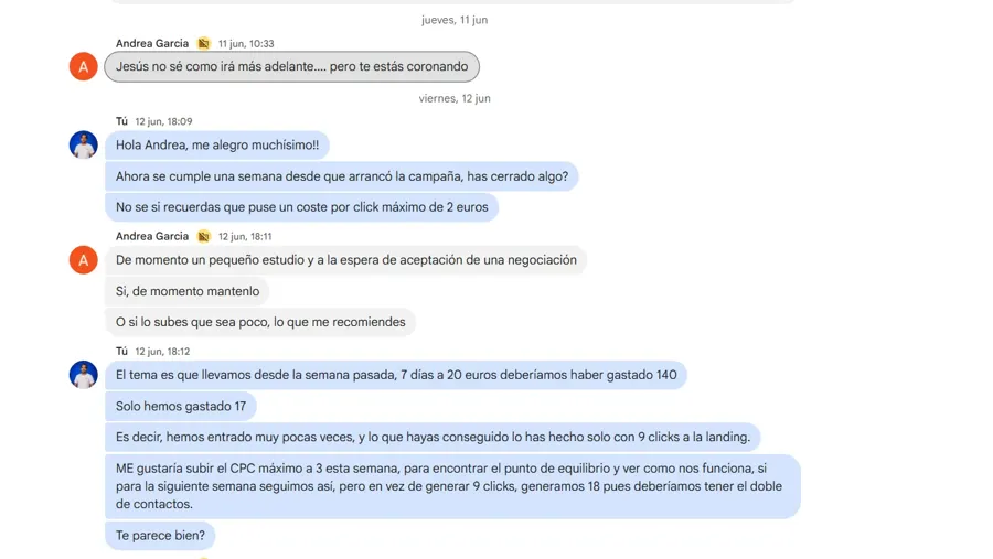 Conversación con Andrea García