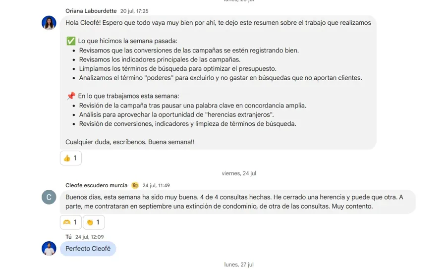 Conversación con Cleofé Escudero