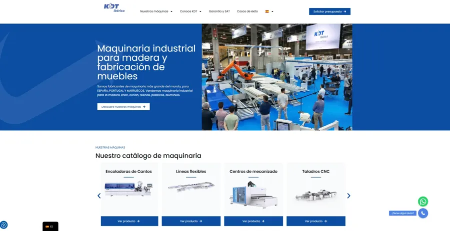 Web de KDT Ibérica